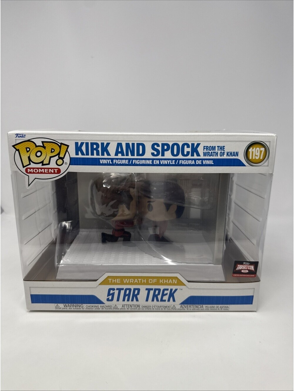 Funko Pop Star Trek KIRK AND SPOCK Wrath of Khan BobbleHead Death Scene NEW 1197